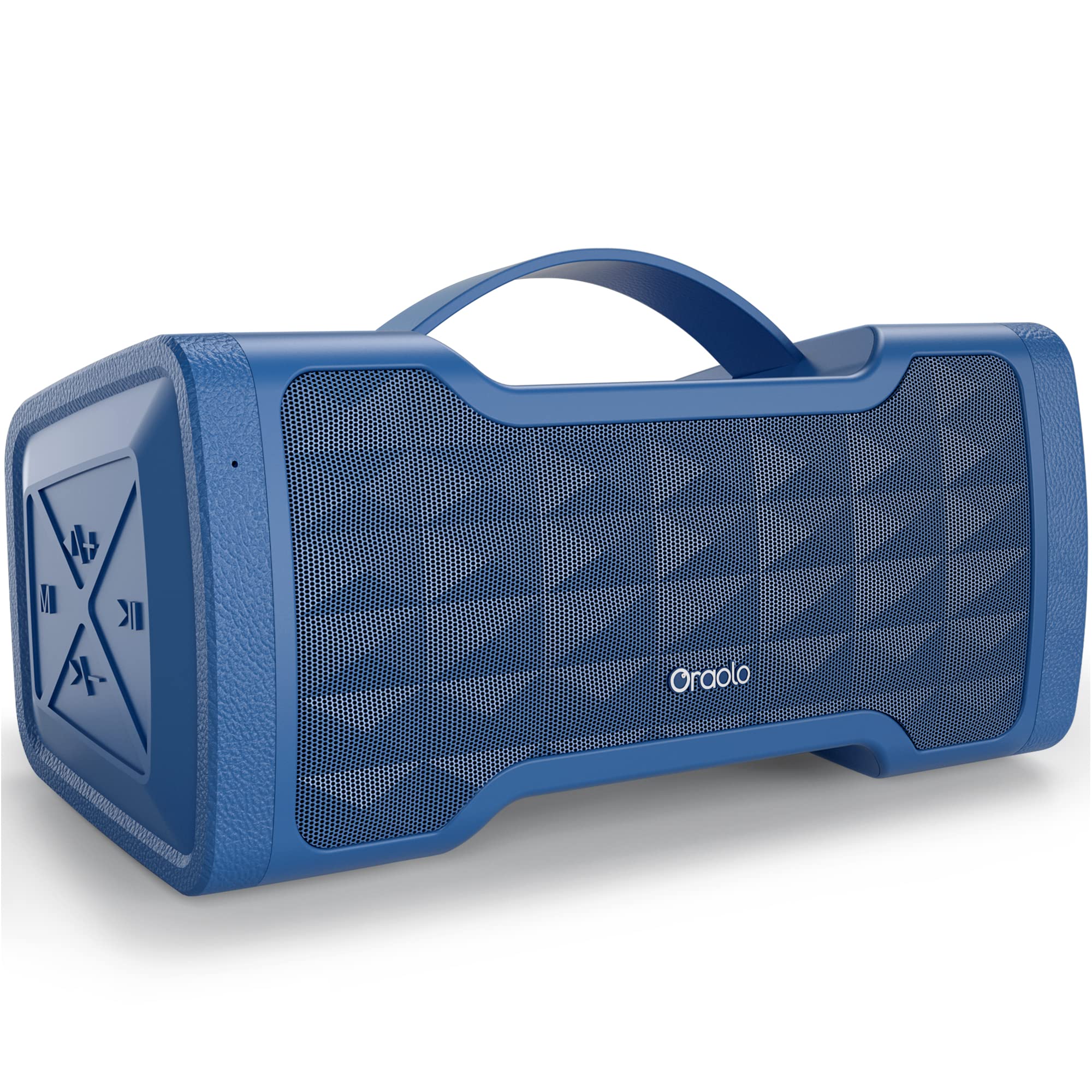Oraolo 40W Portable Bluetooth Speaker with Stereo Sound, IPX6 Waterproof Wireless Speaker, USB/AUX Input, Built-in Mic - Perfect for Home, Party, Outdoor, Travel & Beach (Blue)
