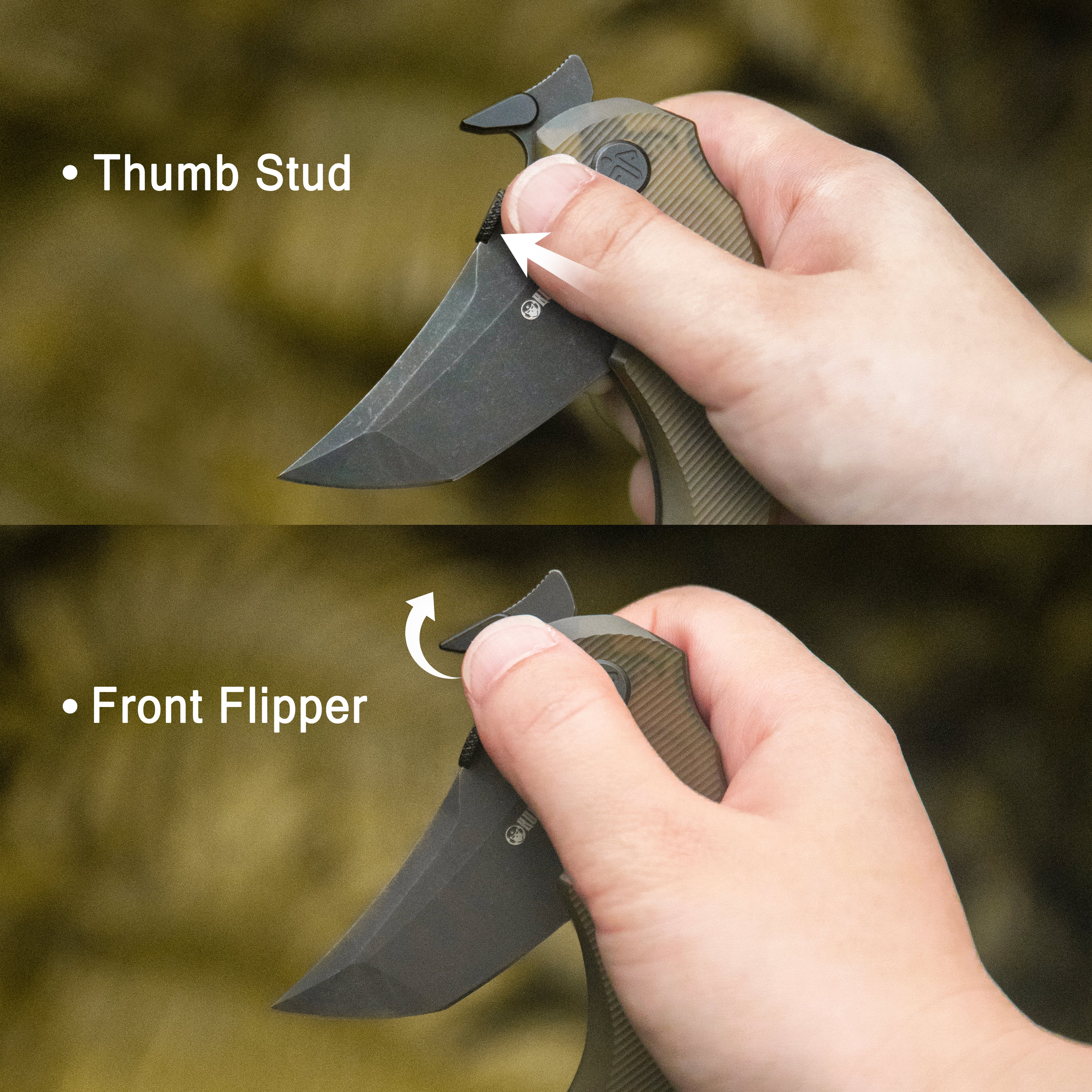 Kubey KU439C Tanto Karambit Folding Knife - 2.52