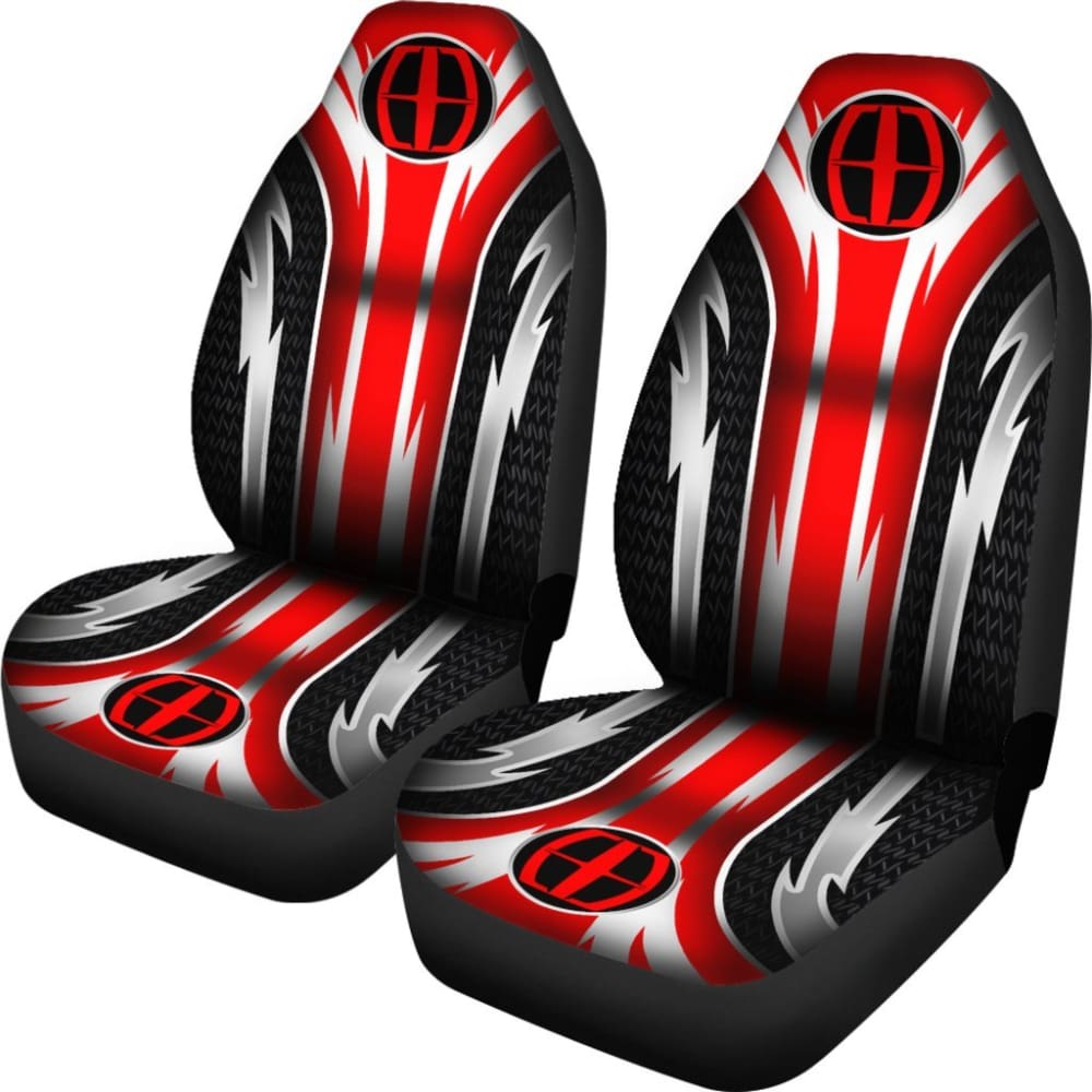 Premium 2-Piece Front Lincoln Seat Covers - Red (Part #144627) | Universal Fit for Lincoln Models | Car Interior Protection & Style Upgrade