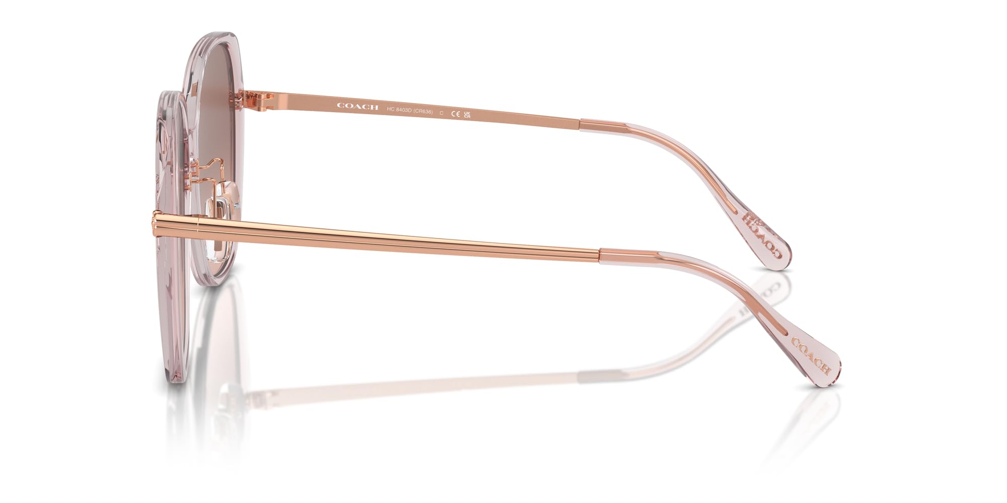 Coach HC8403D Women's Square Sunglasses - UV Protection, Polarized Lenses for Driving, Beach & Outdoor Fashion