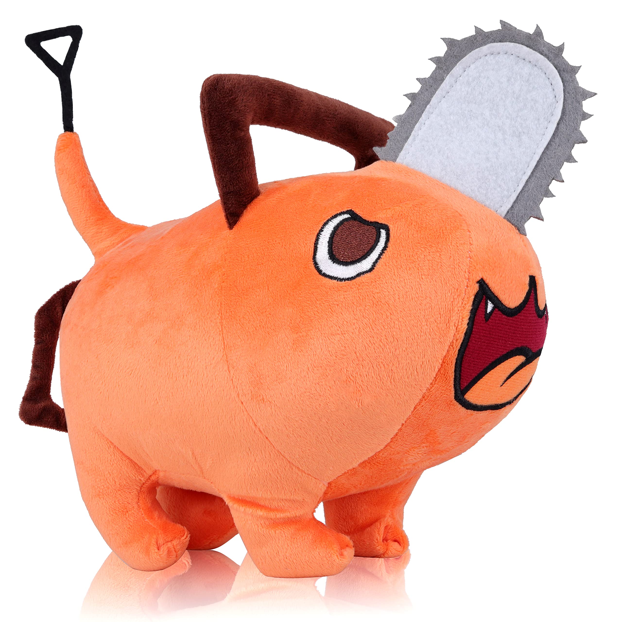 Roffatide Anime Plushie - Chainsaw Man Pochita Stuffed Animal 15.7 Inch Orange Fluffy Pillow, Cute Figure for Bed, Couch & Home Decor | Perfect Gift for Anime Fans & Collectors