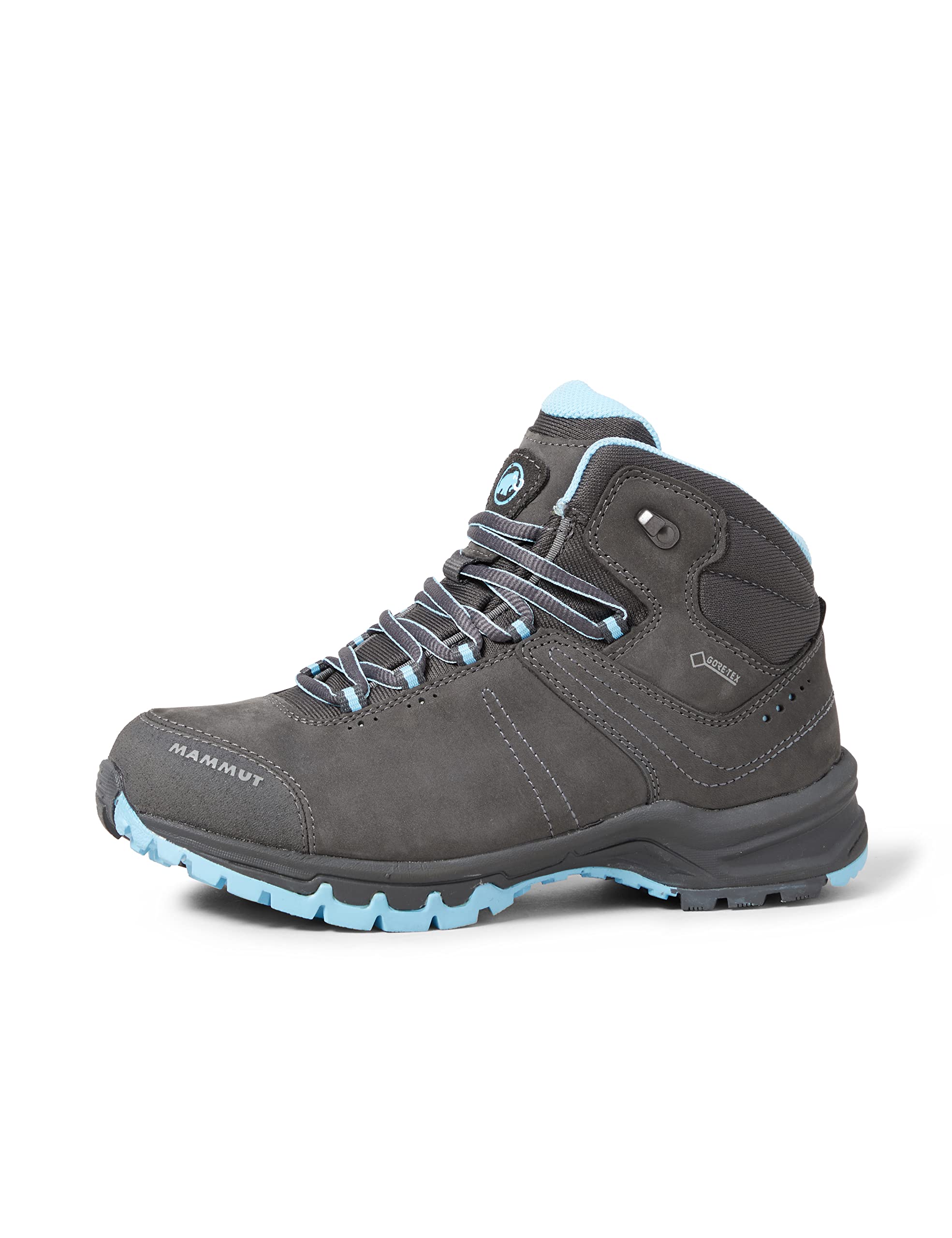 Mammut Women's High Rise Hiking Shoes - Lightweight Waterproof Grey Trail Running Shoes for Outdoor Adventures - Size 8 US - Perfect for Mountain Climbing, Backpacking & Hiking Trips