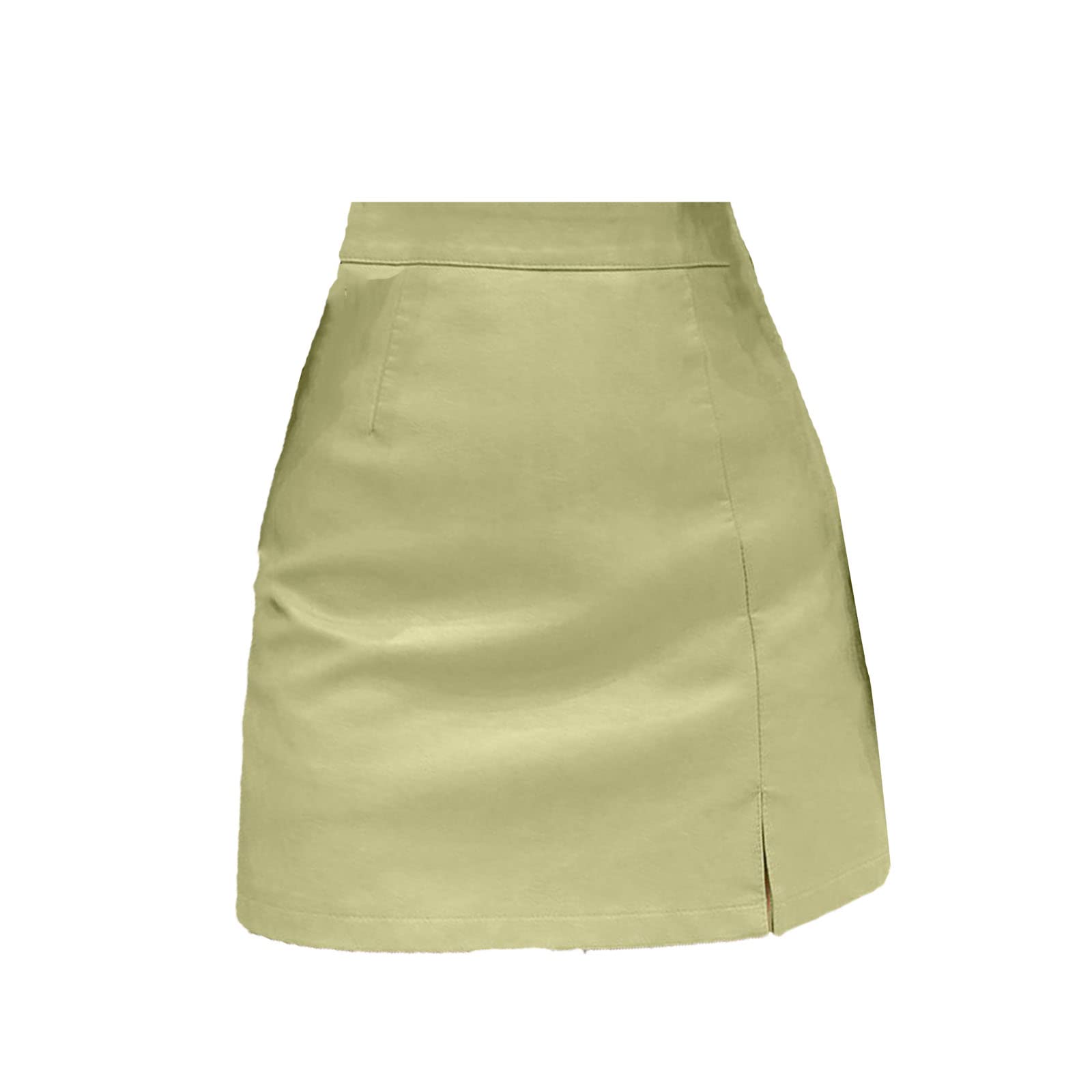 Women's Summer PU Leather Skirt - High Waist A-Line Mini Skirt for Casual Wear | Perfect for Date Nights, Parties & Office Outfits