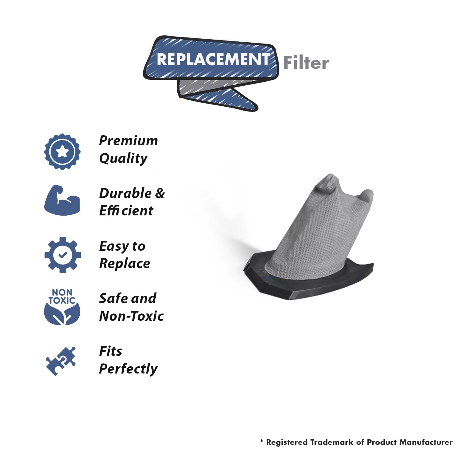 Royal SD20020 Vacuum Filter Replacement - Fits AD40077 for Home Cleaning