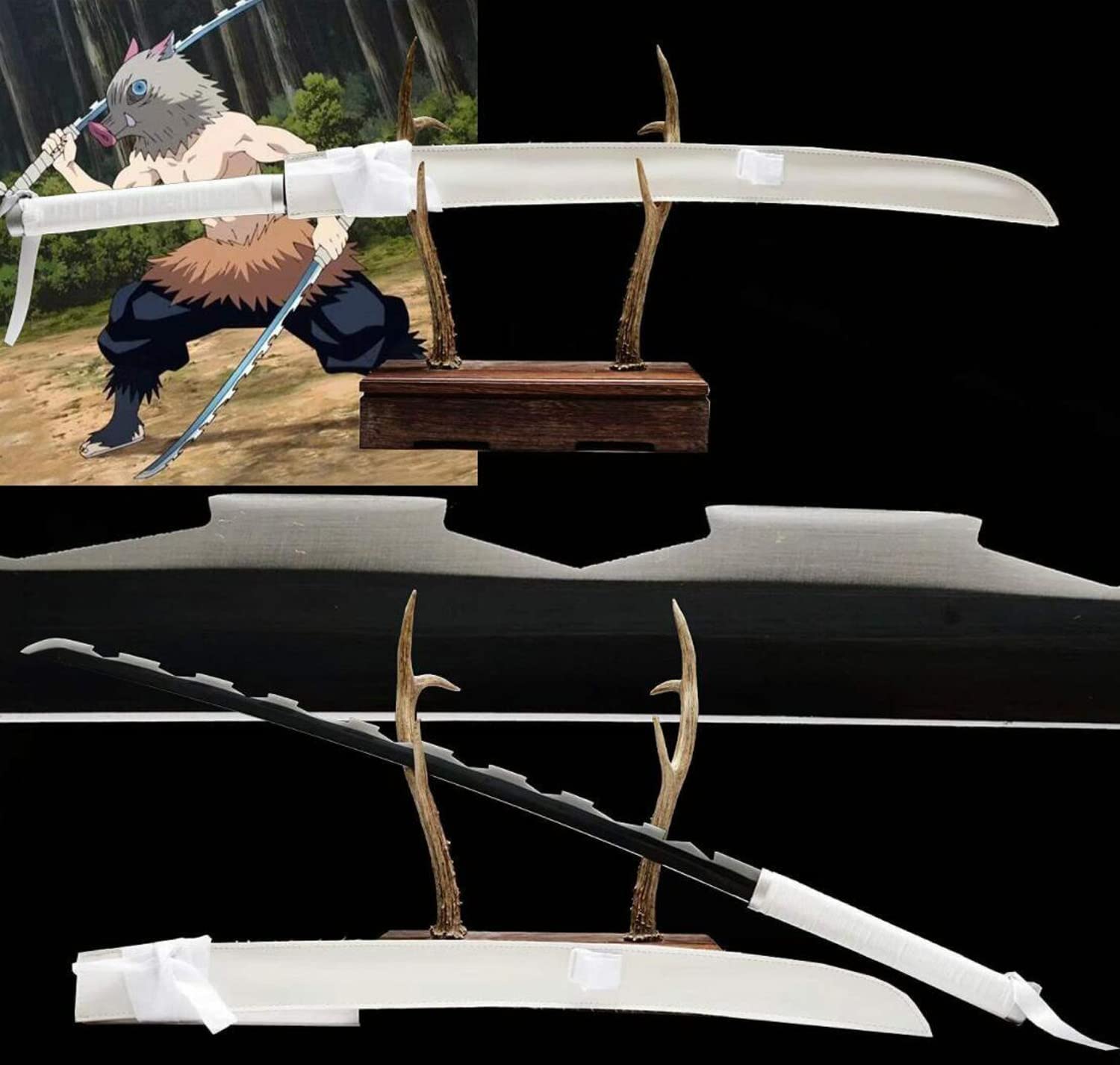 HERO SWORD Japanese Anime Katana - Hand Forged 1045 Carbon Steel Samurai Sword, Full Tang Handmade Sharp Practical Blade for Cosplay, Martial Arts Training & Demon Slayer Collection