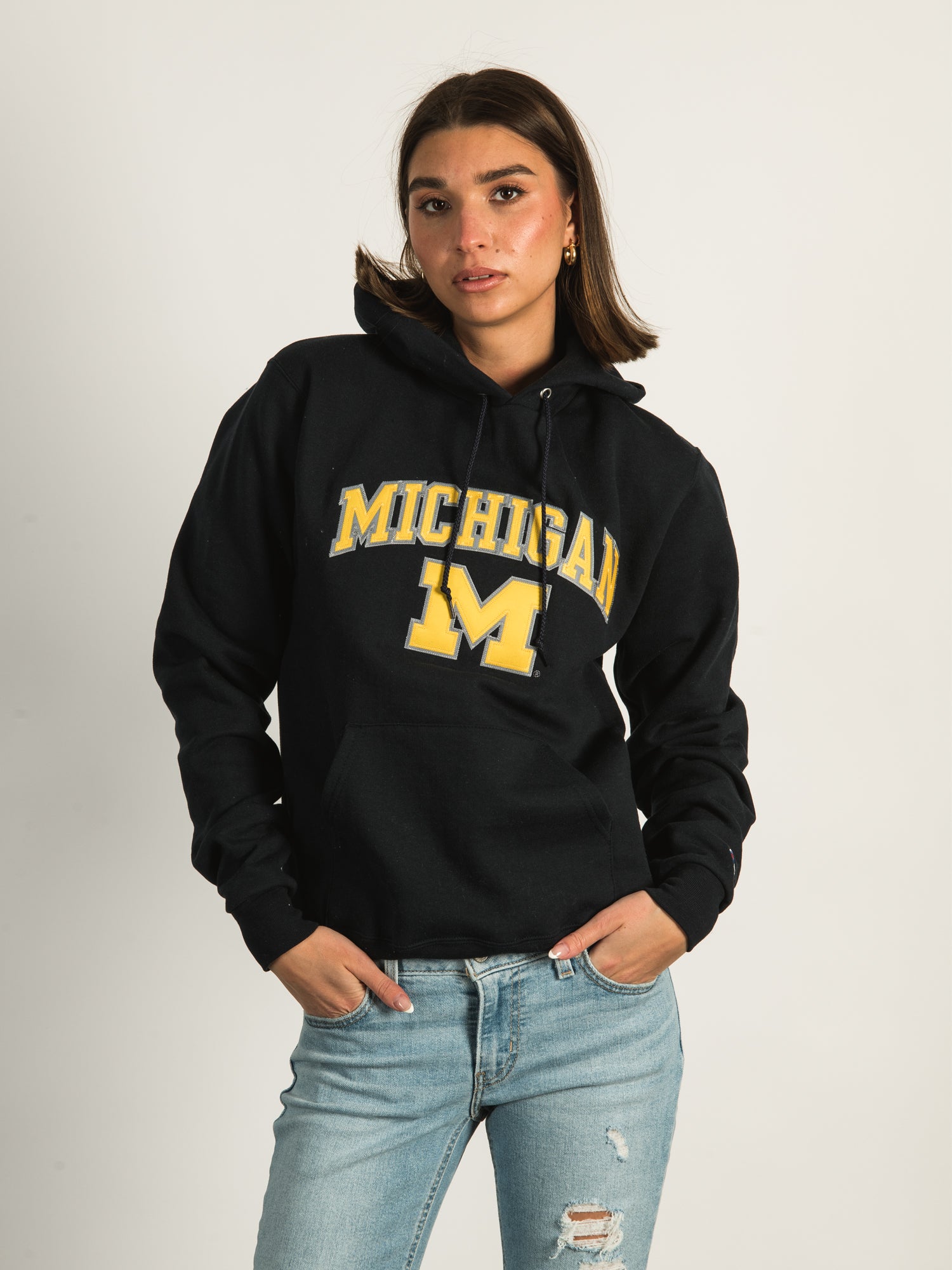 Champion Athletics Michigan Pullover Hoodie - Warm & Comfortable Sweatshirt for Men & Women - Perfect for College, Gym, and Casual Wear