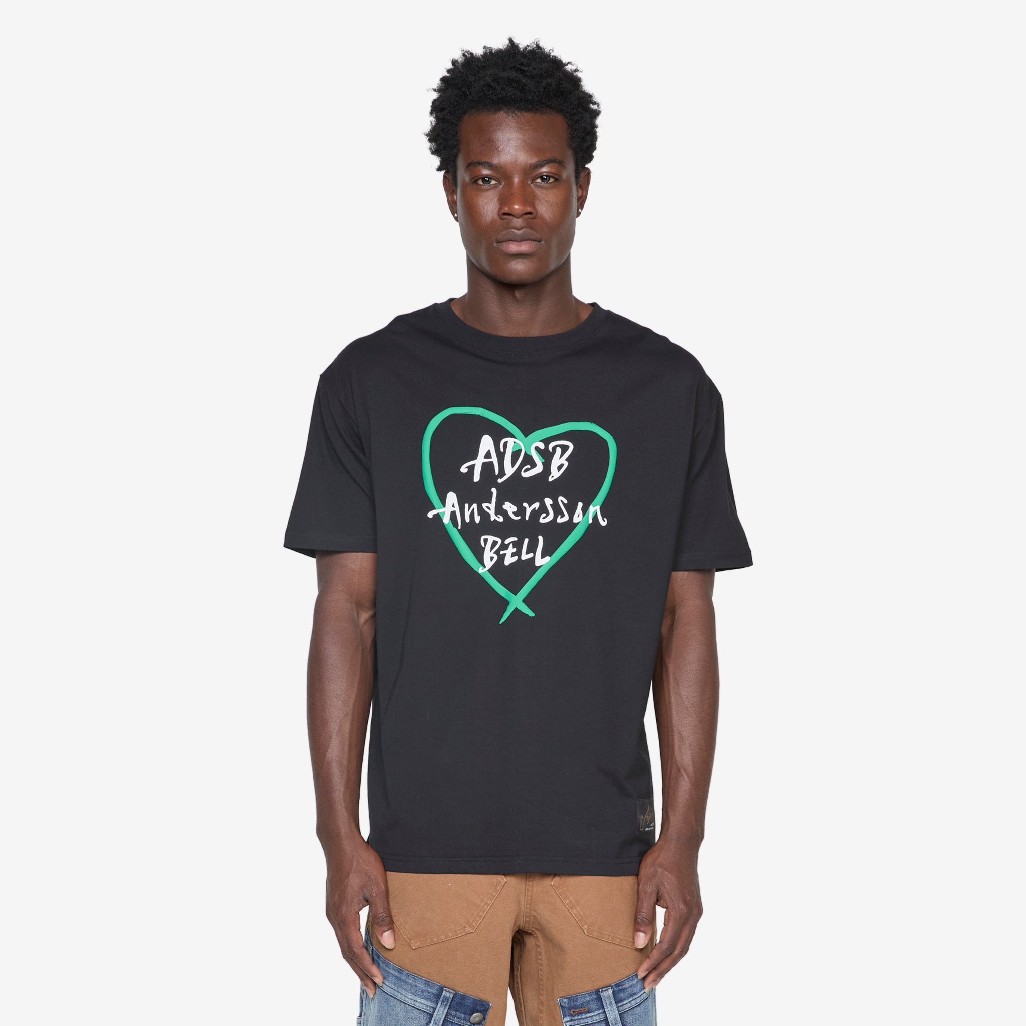 Heart Kelly Logo T-Shirt for Women - Black Cotton Casual Tee - Perfect for Everyday Wear, Outings & Street Style