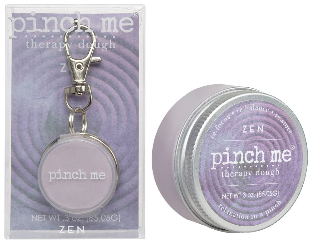 Pinch Me Therapy Dough Locket Set - Aromatherapy Stress Relief Putty with Clip-On Scented Locket (0.3oz) & 3oz Relaxation Dough - Perfect for Anxiety Relief, Office Stress, Mindfulness Practice & Sensory Play