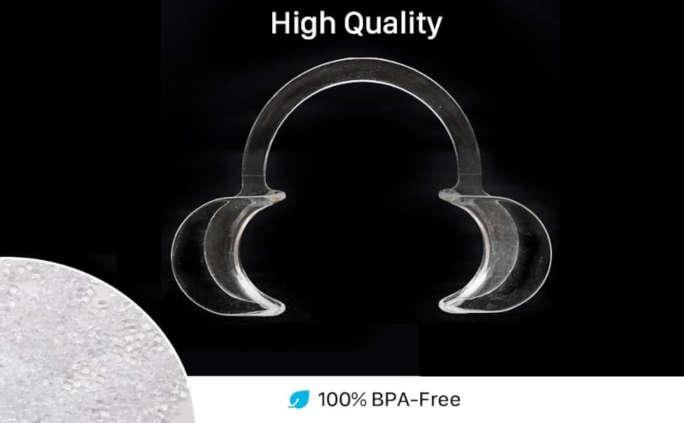 20-Pack Small Dental C-Shape Cheek Retractors - Autoclavable Mouth Lip Opener for Teeth Whitening, Dental Procedures & Fun Challenge Games - Perfect for Dentists, Hygienists & At-Home Teeth Care