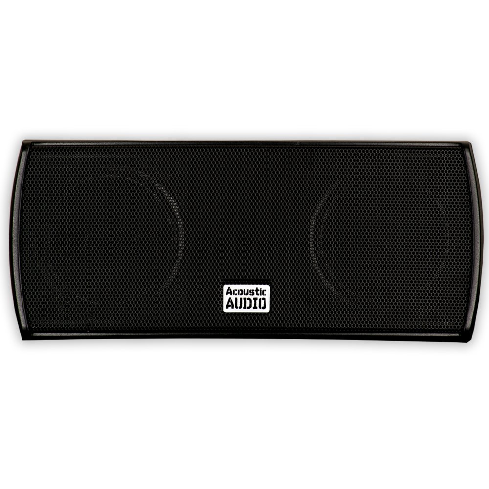 Acoustic Audio AA321B & AA32CB Wall Mountable Indoor Speakers - 7 Piece Home Theater Speaker System for Surround Sound, Movies & Music