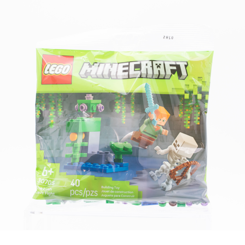 LEGO Minecraft The Lush Cave Fight 30705 Building Blocks Set - Creative Play for Kids & Collectors | Perfect for Minecraft Fans & Adventure Scenes
