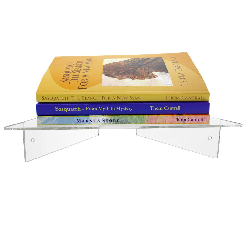 Heavy Duty Clear Acrylic Corner Shelf for Bathroom, Bedroom, Office - Large Size, Professional Organizer | Perfect for Small Spaces, Storage & Decoration