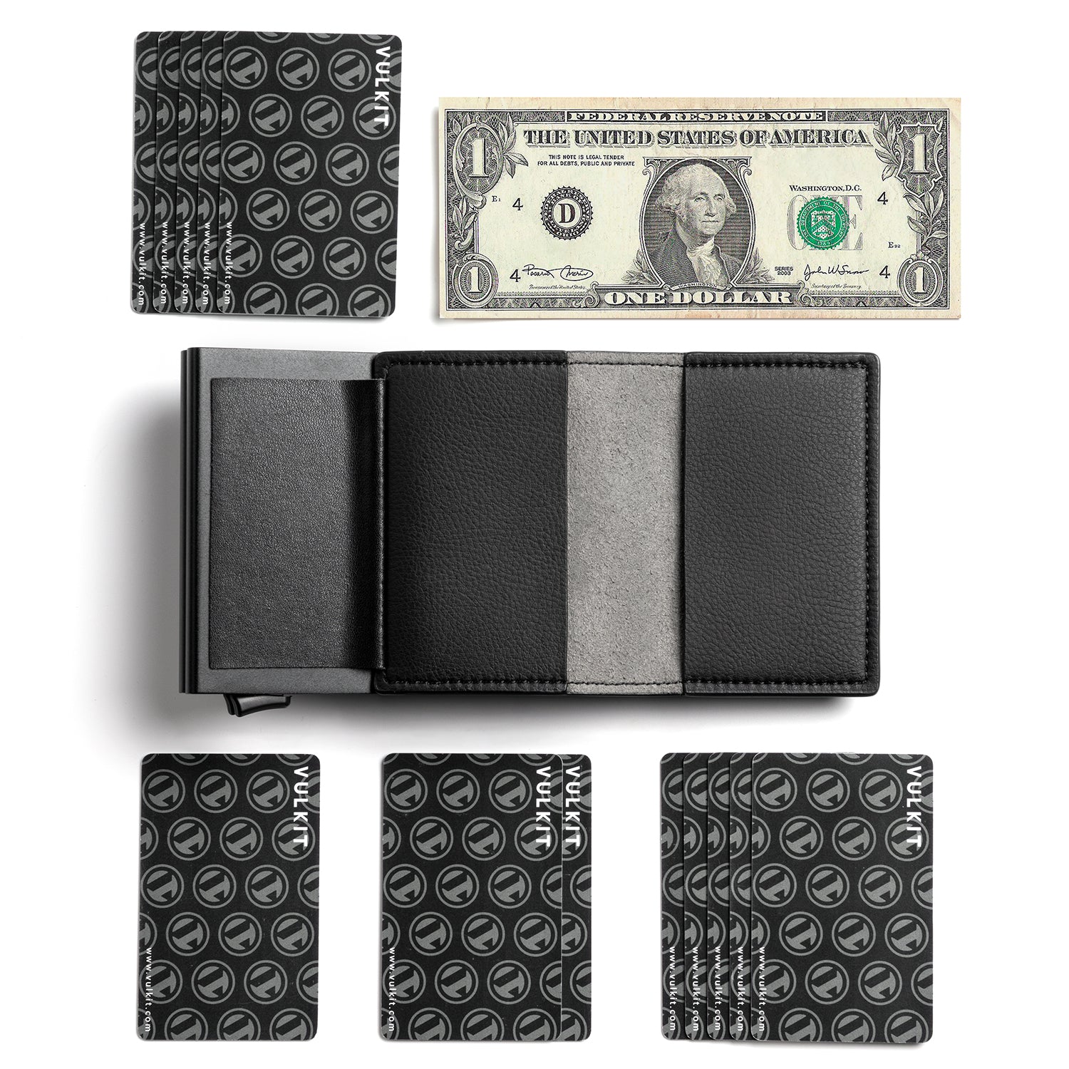 VC201d Double Aluminum Card Holder - Slim RFID Blocking Wallet for Credit Cards & IDs | Perfect for Travel, Business & Everyday Use