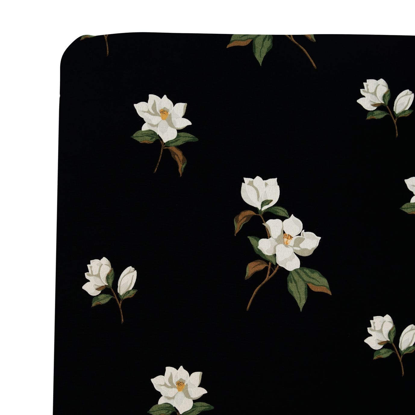 Twin Sheet Set in Big Midnight Magnolia - Soft & Breathable Cotton Bedding for Cozy Nights - Perfect for Guest Rooms, Dorms & Home Decor