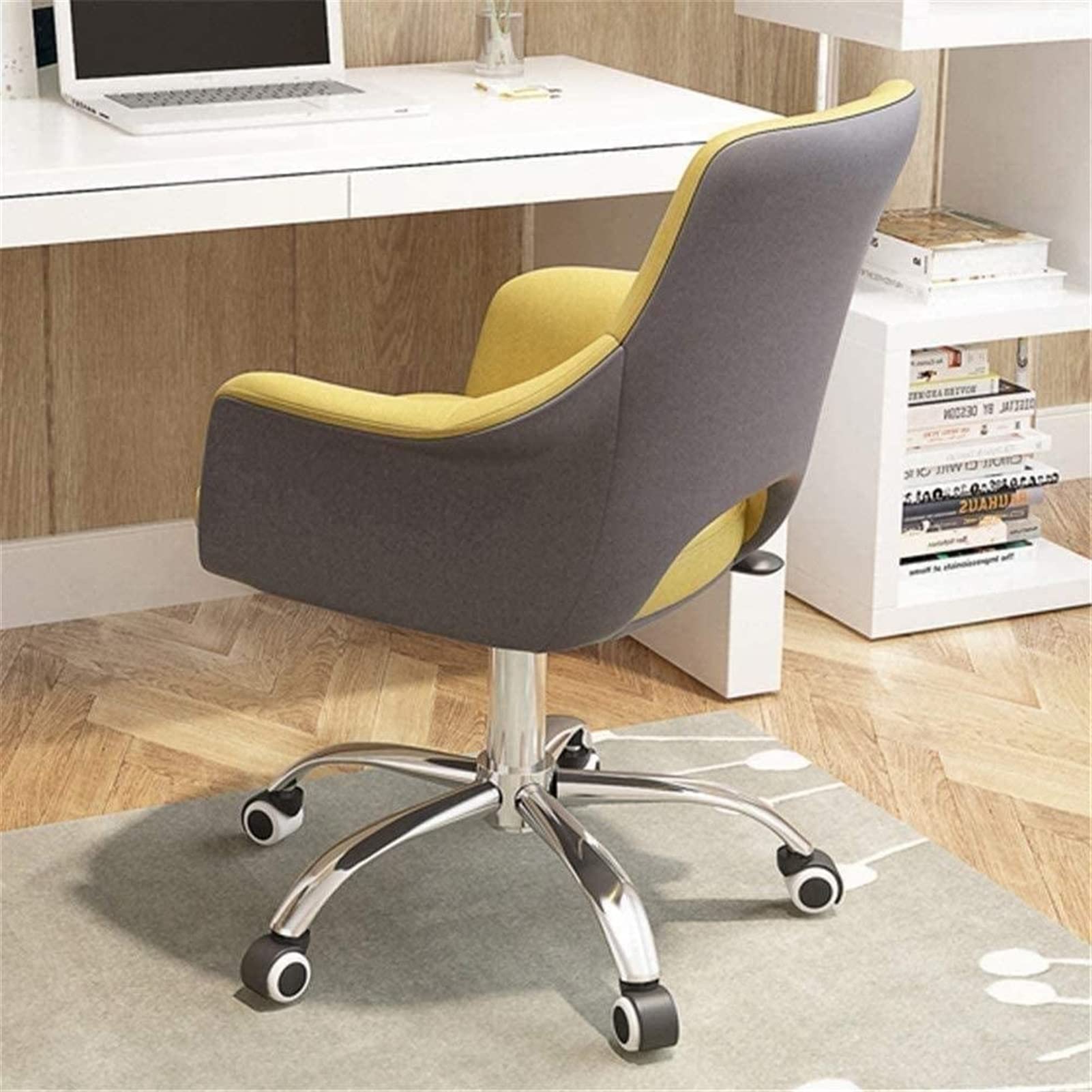 Ergonomic Office Chair with Adjustable Armrests & Lumbar Support - High Back Swivel Computer Desk Chair for Home & Gaming - Comfortable Mesh Task Chair with Wheels & Height Adjustment - Perfect for Work, Study, and Long Gaming Sessions