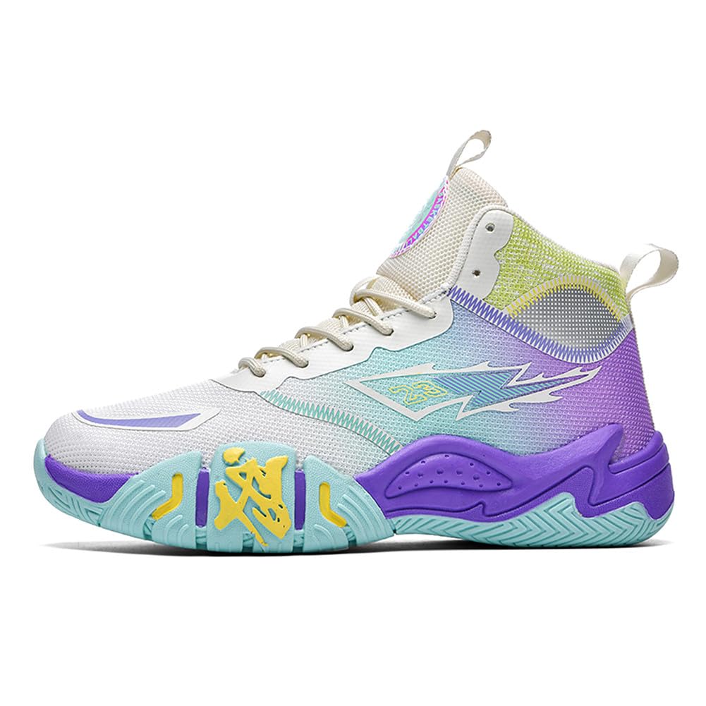 YAXE Unisex High Top Sneakers - Fashion Running Tennis Basketball Shoes for Men & Women - Perfect for Sports, Workouts, and Casual Wear