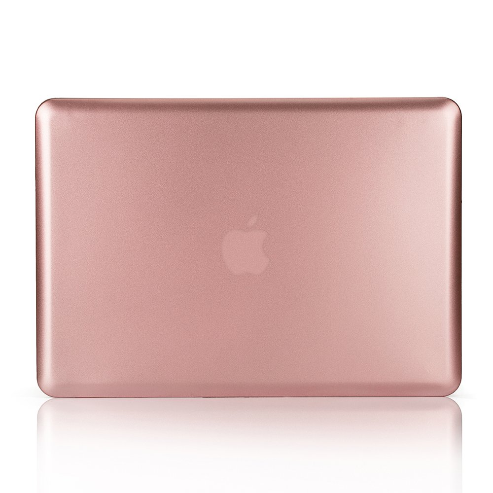 Rose Gold Hard Plastic Case & Keyboard Cover for MacBook Pro 13 Inch (2009-2012 Models A1278) - Durable Protection for Older MacBook Pro with CD-ROM Drive - Perfect for Work, Travel & School Use
