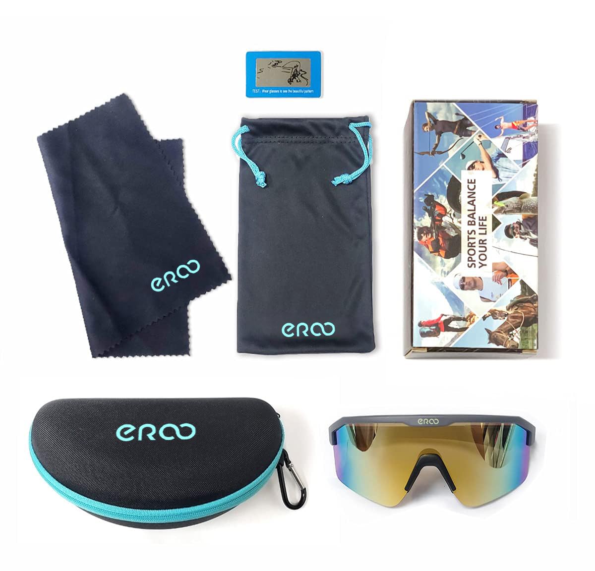 Eazyrun Polarized Sports Sunglasses for Women & Youth - Lightweight Small Frame for Baseball, Softball, Cycling, Running & Pickleball - Perfect for Outdoor Activities & Summer Sports Protection