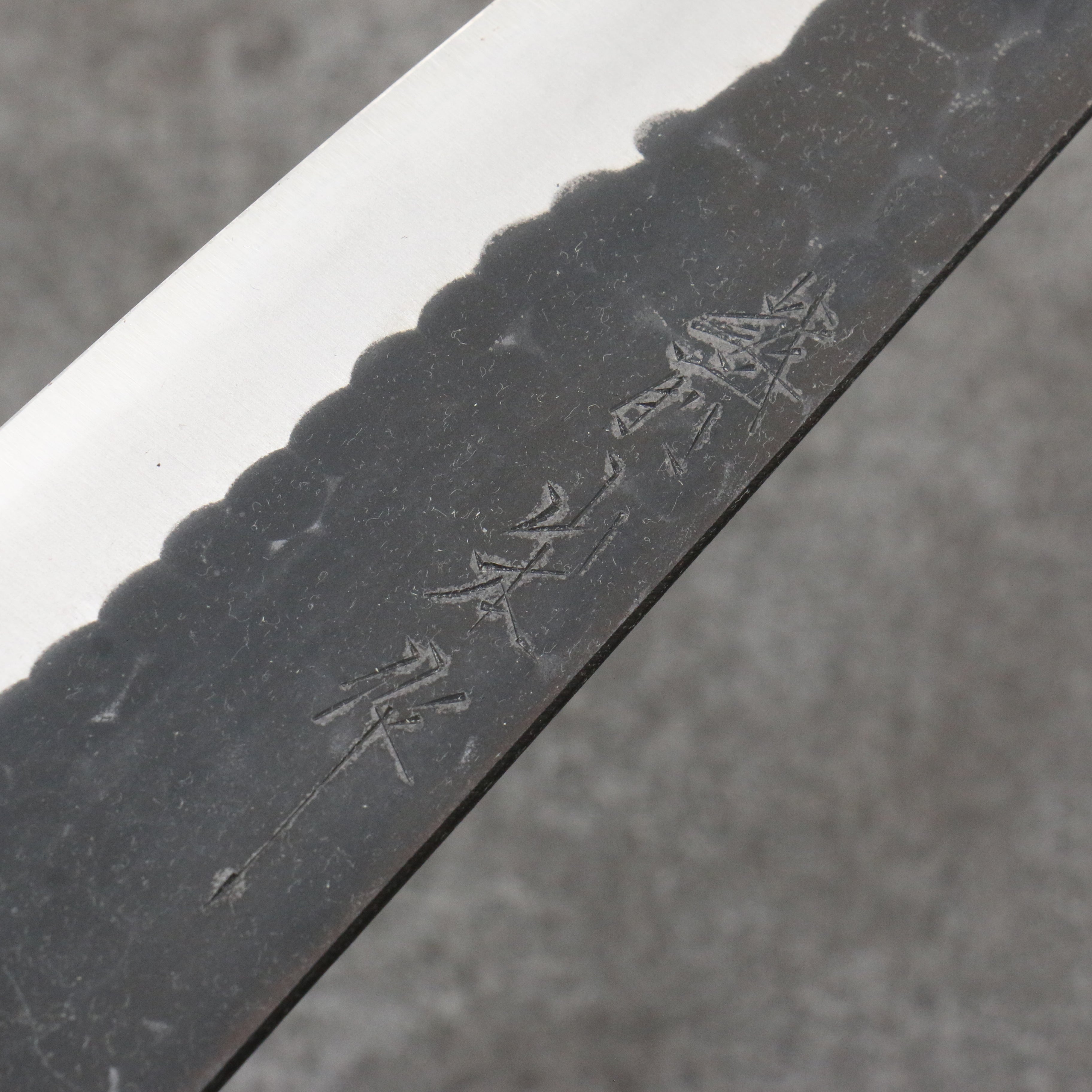 Premium Nao Yamamoto Blue Steel Kurouchi Gyuto 180mm Chef Knife with Shitan Handle & Red Pakka Wood Ferrule - Japanese Kitchen Knife for Professional Chefs & Home Cooking, Perfect for Slicing, Dicing & Meat Preparation