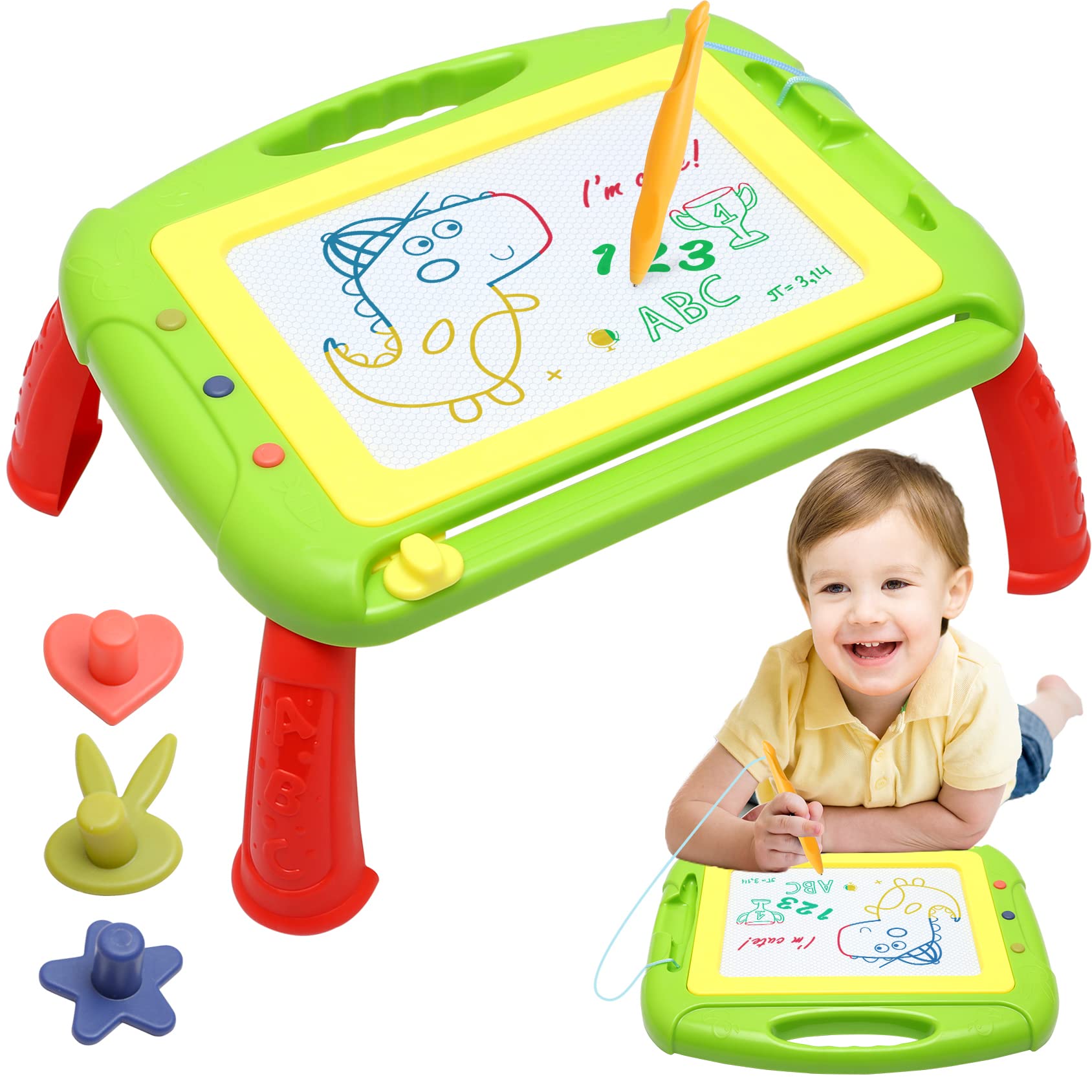 Magnetic Drawing Board for Toddlers - Erasable Doodle Toy for 1-3 Year Old Boys & Girls | Perfect Birthday & Christmas Gift for Kids