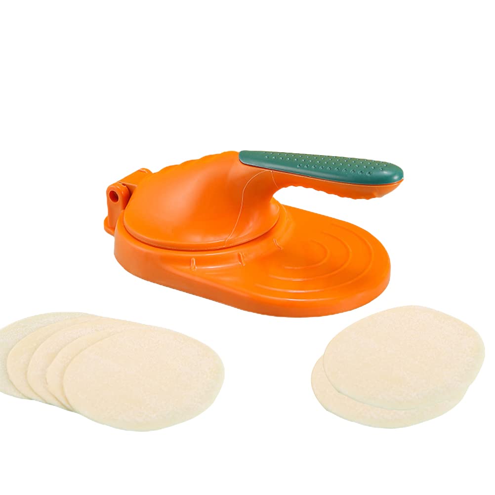 Professional Dumpling Press Maker - Stainless Steel Dumpling Wrapper & Mould Set for Homemade Dumplings, Gyoza, Wonton & Tortillas - Perfect Kitchen Gadget for Asian Cooking & Meal Prep