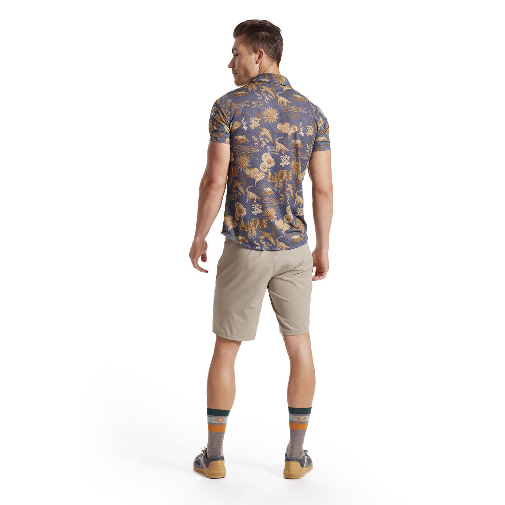 Men's Quick-Dry Hiking Short Sleeve Shirt - Canyon Tech Snap Performance Top for Outdoor Adventures & Travel