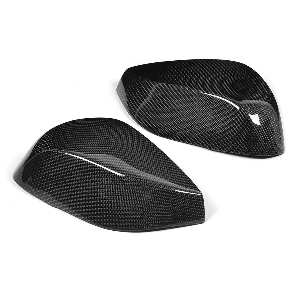 Acouto Carbon Fiber Rearview Mirror Covers for Infiniti Q50 Q60 Q70 QX30 - Side View Mirror Replacement Caps - Durable & Stylish Car Accessories for Enhanced Protection & Aesthetics