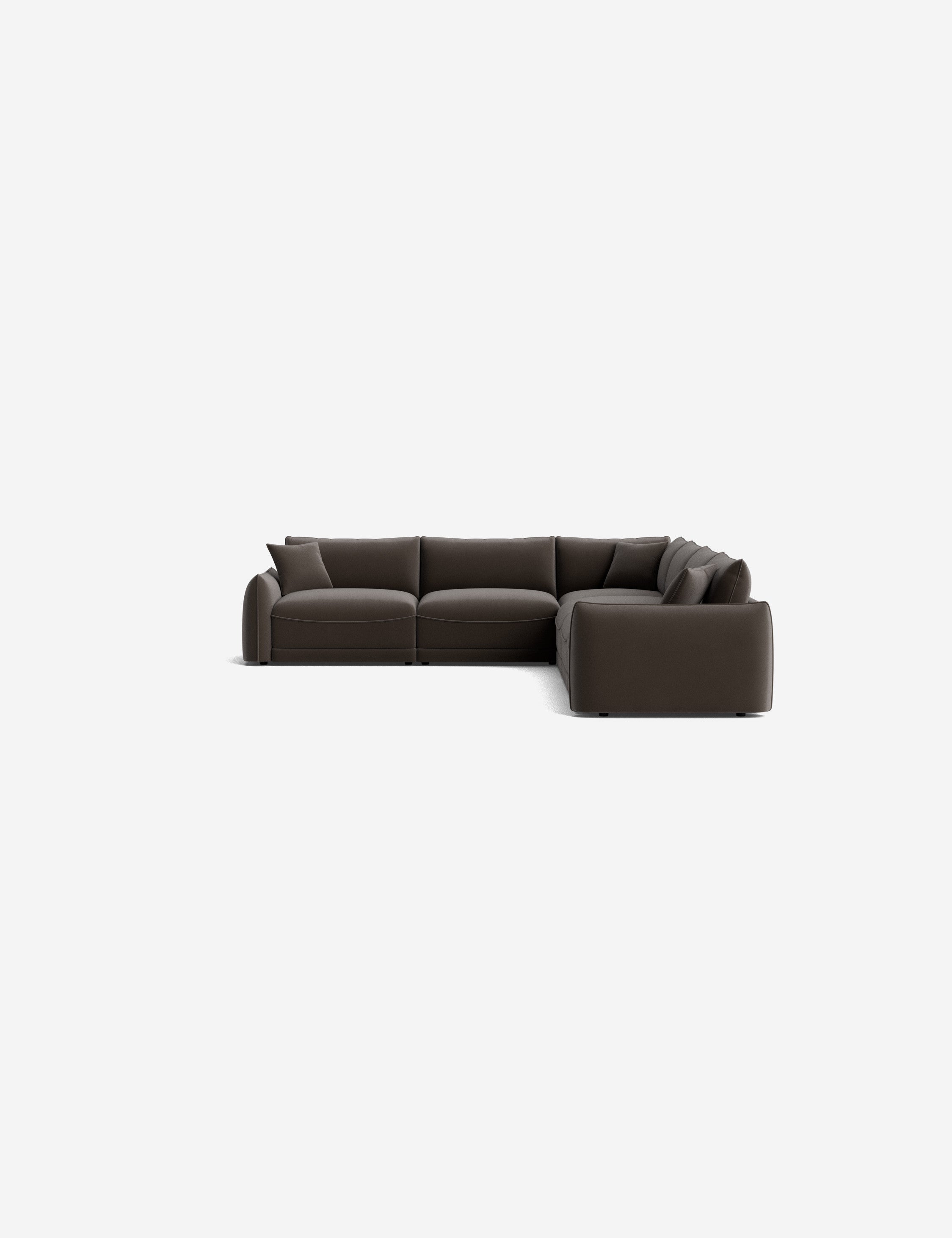 Balmer Modular Corner Sectional Sofa - Modern L-Shaped Couch for Living Room, Home Theater & Lounge Areas | Customizable Configurations