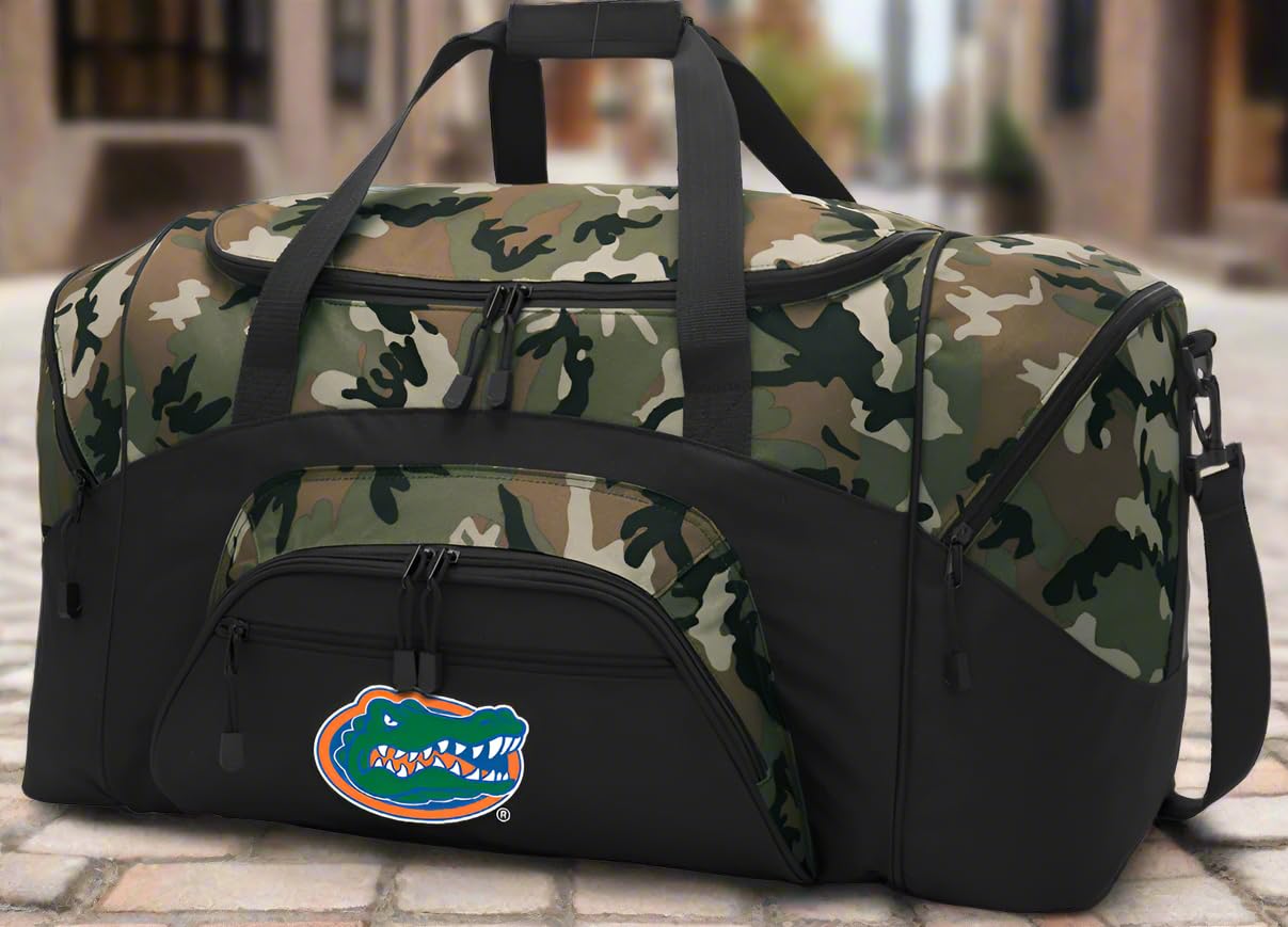Florida Gators Camouflage Duffle Bag - Large UF Gators Travel Luggage for Men, Perfect for College Games, Gym & Weekend Trips - Official University of Florida Gift