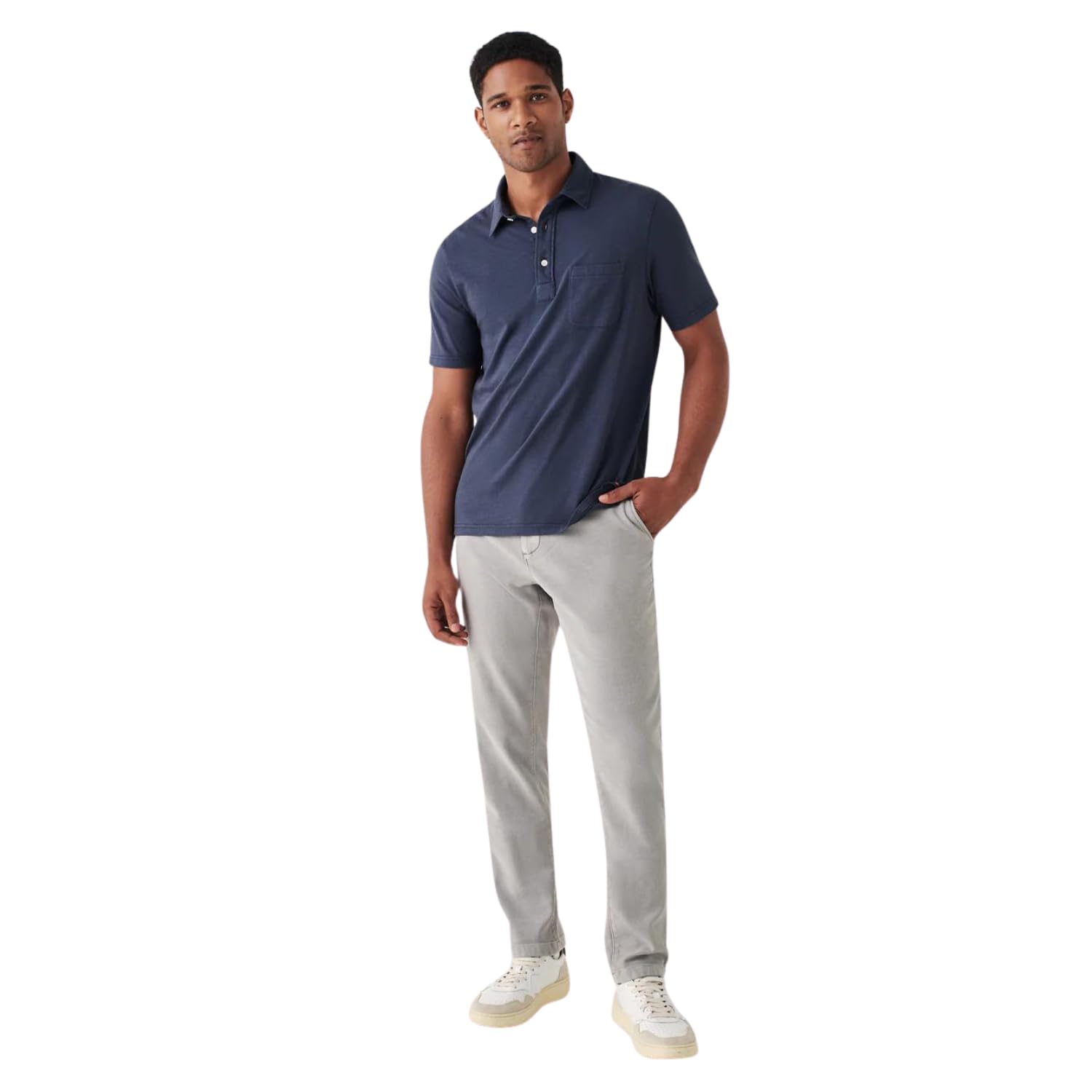 Faherty Men's Sunwashed Polo Shirt - Breathable Cotton Short Sleeve Casual Golf Shirt for Men | Perfect for Summer, Beach, Golf & Outdoor Activities