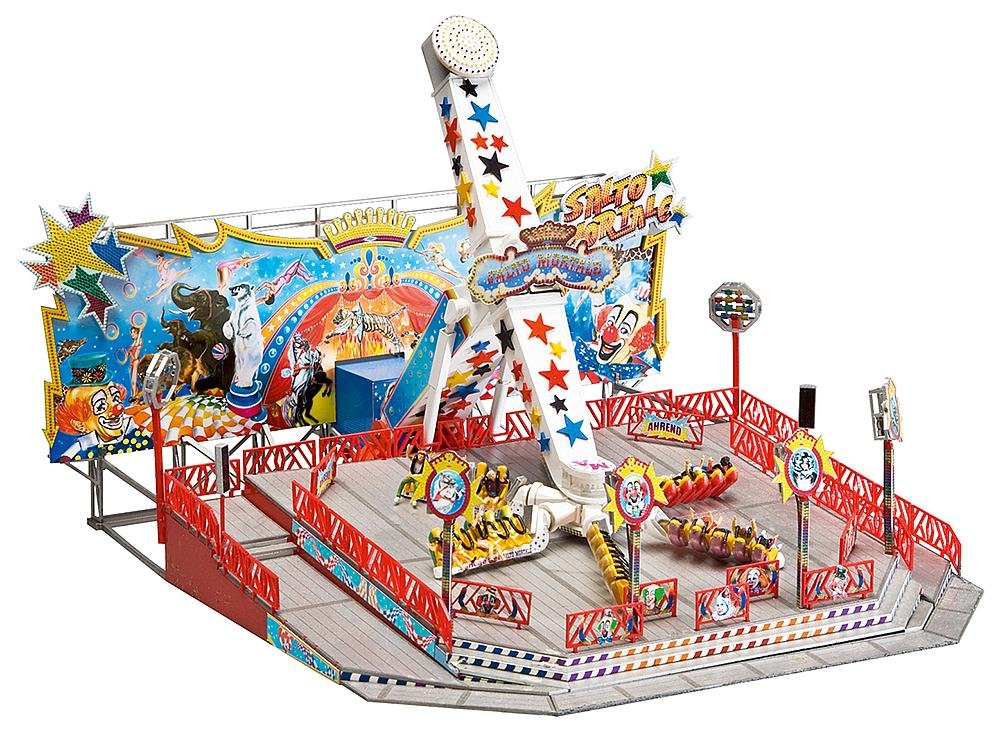 Faller 140428 HO Scale Salto Mortal Ride Building Kit - Model Train Accessory for Realistic Amusement Park & Fairground Scenes