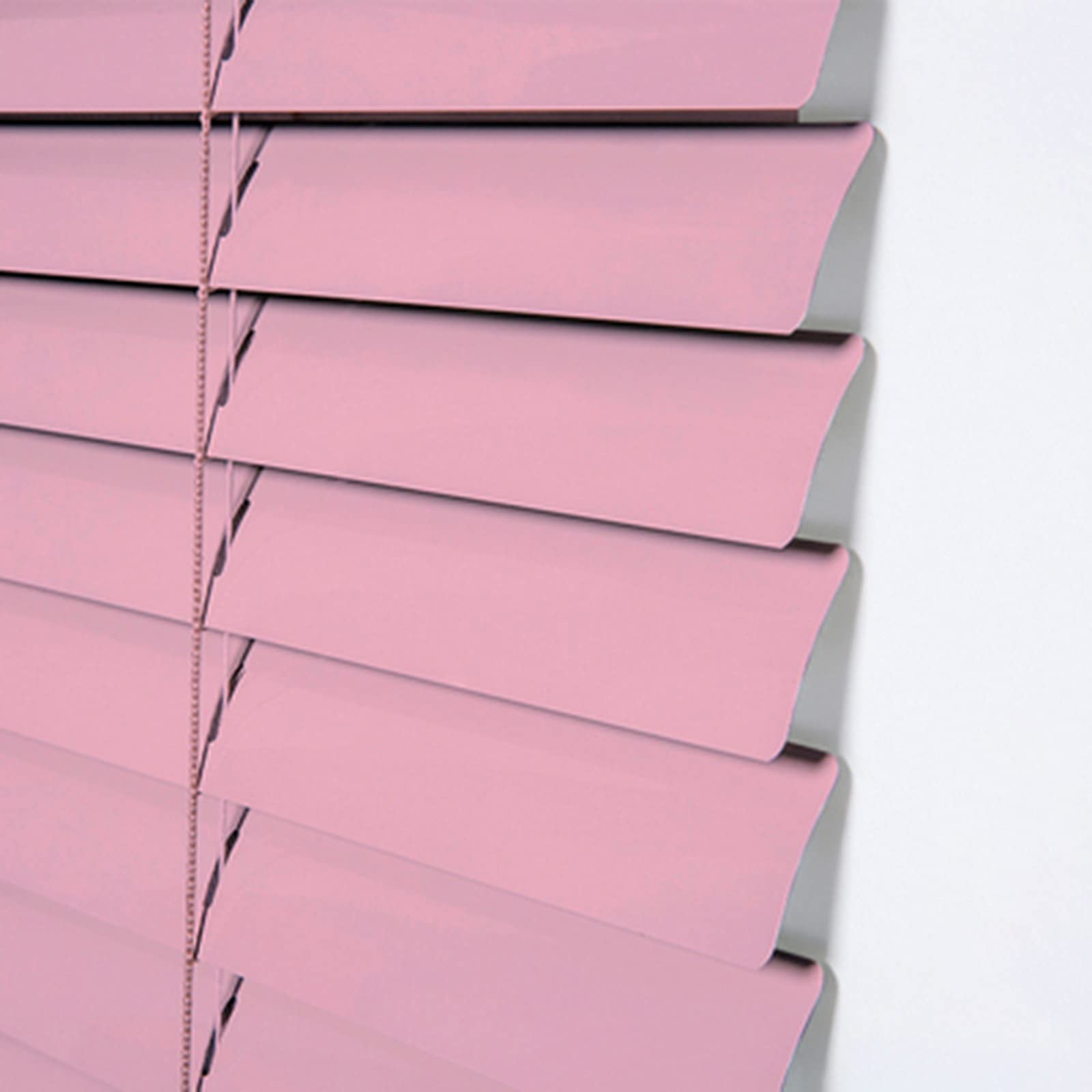 WZNING Pink Waterproof Aluminum Venetian Blinds for Bathroom - Easy Install Metal Mini Blinds with Wall & Ceiling Mounting - Perfect for Windows, Showers, and Home Decor