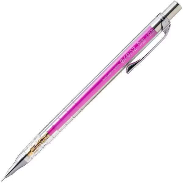 Pentel Orenz Clear Mechanical Pencil - 0.3mm/0.5mm/0.7mm Drafting & Writing - Transparent Barrel for Precision Work, School & Office Use