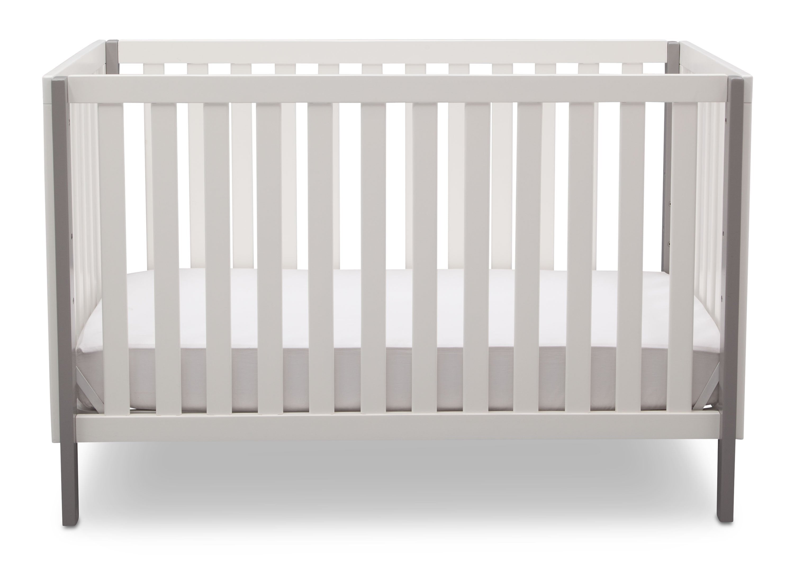 Milo 3-in-1 Convertible Baby Crib - White Wooden Nursery Bed with Toddler Rail & Daybed Conversion - Perfect for Newborns to Toddlers in Modern Nursery Rooms