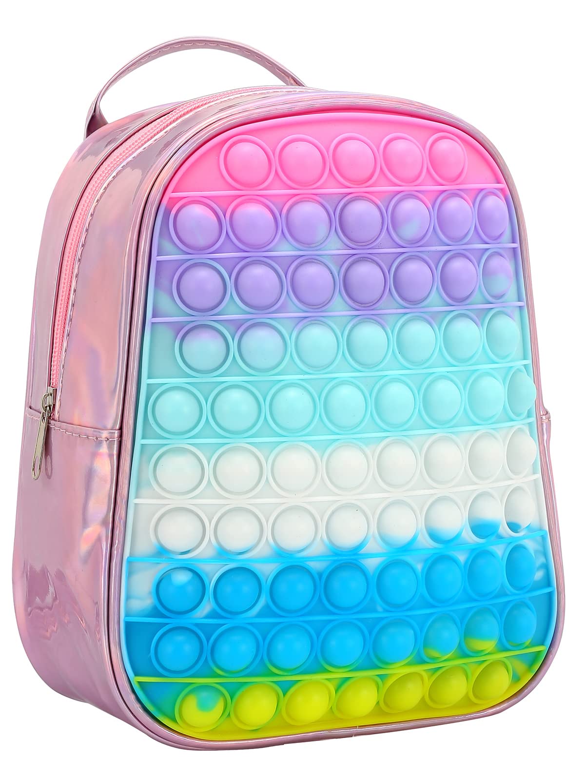 **Pop Mini Backpack Purse for Girls - Pink Fidget Pop Shoulder Bag for School, Party Favors & Birthday Gifts (Large Size) - Perfect for School, Travel & Everyday Use**