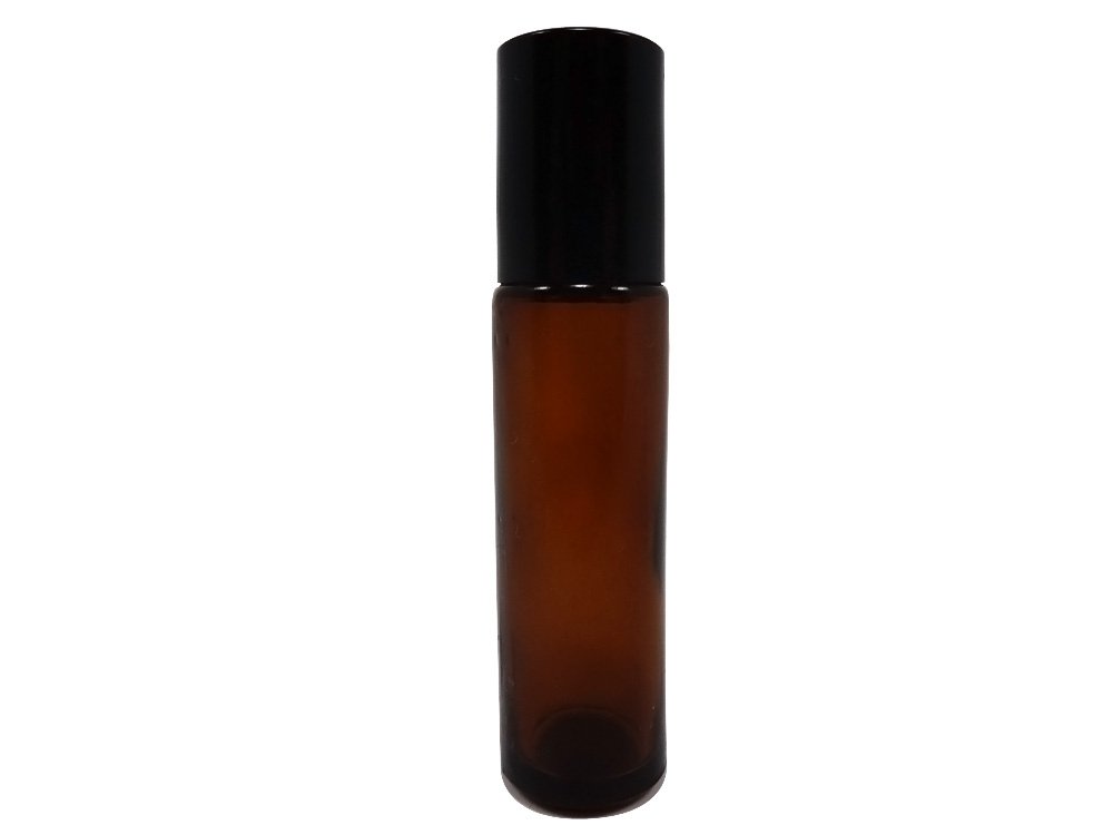 Perfume Studio® 10ml Translucent Amber Glass Roll On Bottles with Metal Ball Applicators - Perfect for Essential Oils, Fragrance Oils & DIY Perfumes - Great for Aromatherapy, Travel & Gift Giving