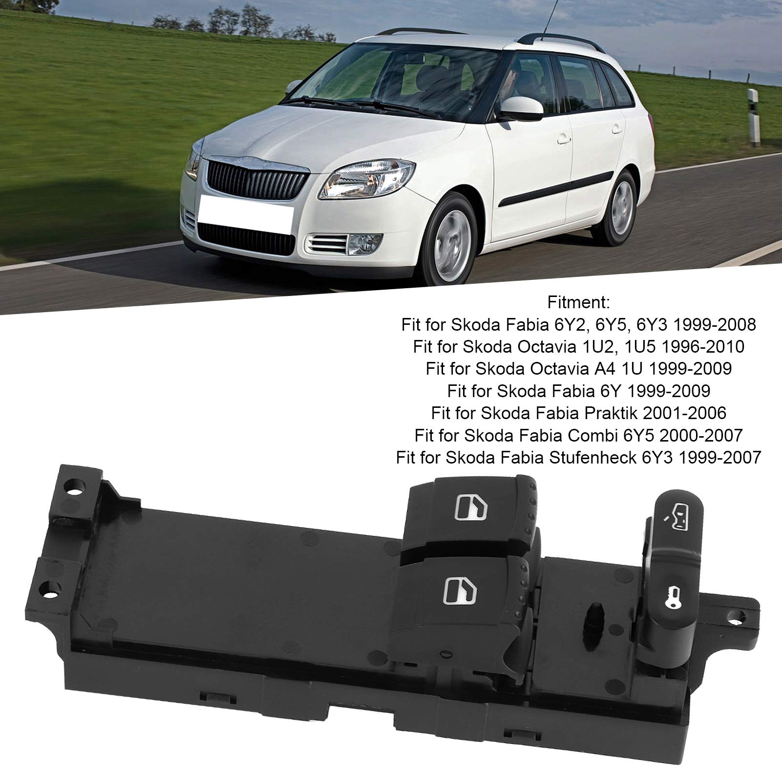 Universal Car Window Controller Switch - Compatible with 1J3959857A & Other Models | Electric Window Regulator for Smooth Operation | Perfect for DIY Repairs & Auto Upgrades