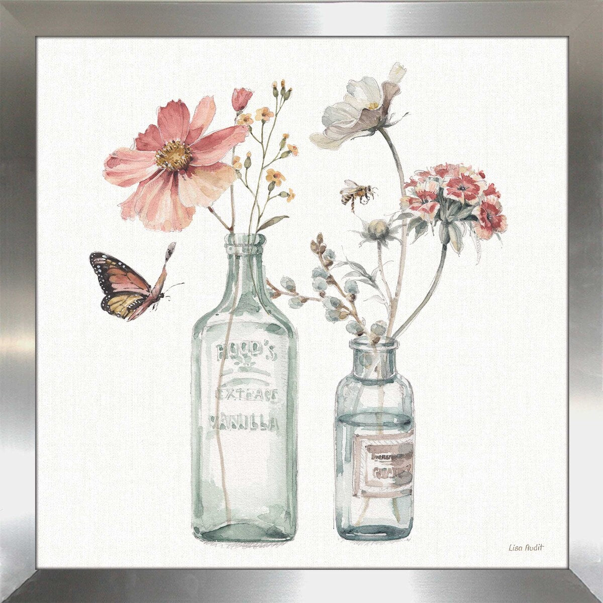 Lisa Audit 'A Country Weekend' Print on Acrylic - White Wall Art Decor for Living Room, Bedroom & Office | Modern Home Decor