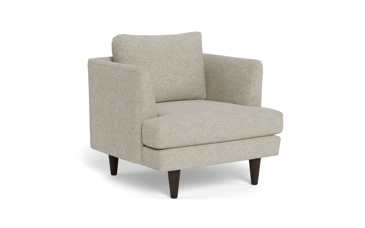 Rainey 35 Armchair - Modern Accent Chair for Living Room, Bedroom & Office - Comfortable Upholstered Lounge Chair with Wooden Legs - Perfect for Reading, Relaxing & Home Decor