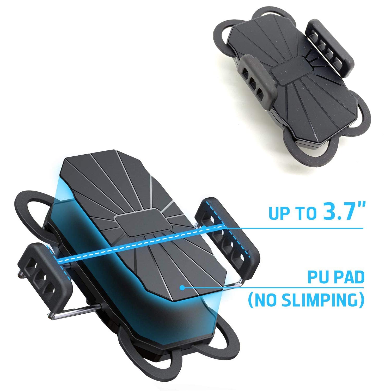 Universal 17mm Ball Socket Smartphone Holder - Compatible with iPhone 15/16 Pro Max, Galaxy S23/S24, Pixel & Garmin DriveSmart GPS - Car Mount for 3.7
