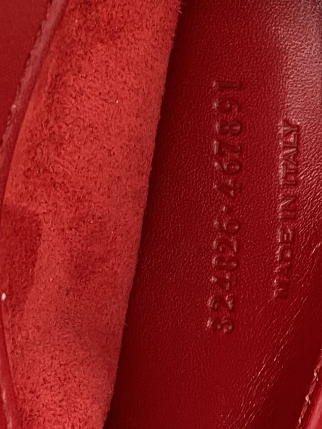 Saint Laurent Red Leather Clutch Bag for Women - Elegant Evening Purse for Parties, Weddings & Special Occasions