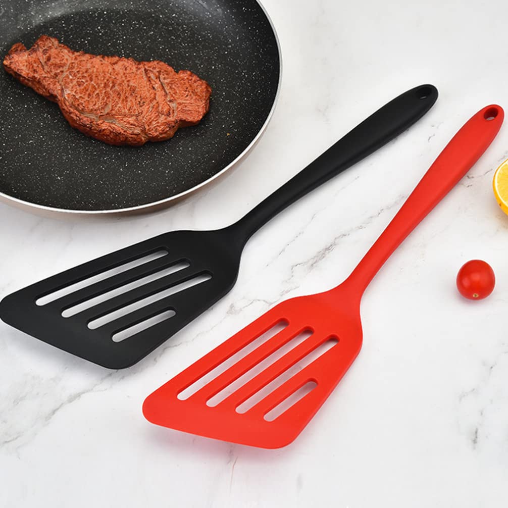 Premium Flexible Nonstick Steak Frying Spatula - Heat Resistant Scald-Proof Handle - Perfect for Woks, Grills & Kitchen Cooking Utensils - Ideal for BBQ, Stir Fry & Sautéing Dishes