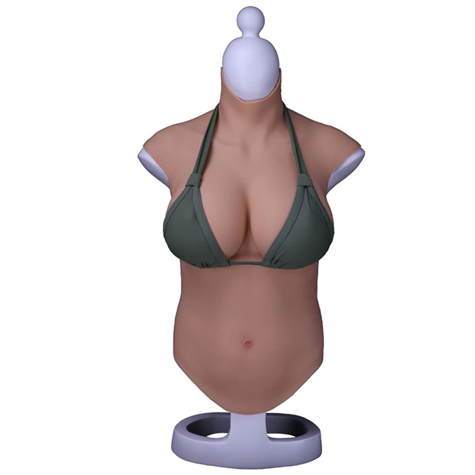 Premium C D E Cup Silicone Breast Forms - Realistic Half Body Suit for Crossdressers, Drag Queens & Transgender - Natural Looking Fake Boobs Breastplate for Cosplay, Theater & Everyday Wear