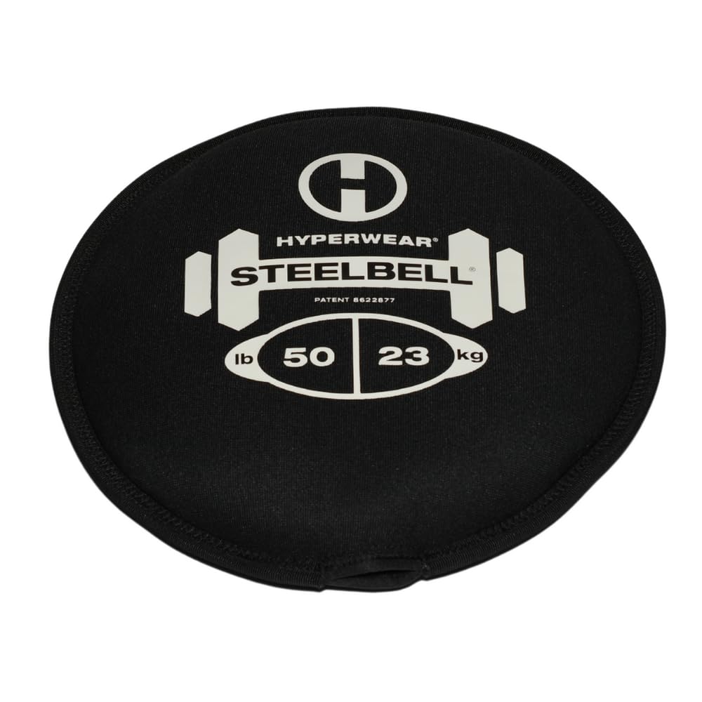 Hyperwear SteelBell - 4-Way Stretch Neoprene Kettlebell with Patented No-Leak Design for Strength Training | USA-Made Sustainably Sourced Steel Shot | Perfect for Home Gym, CrossFit & Functional Fitness Workouts
