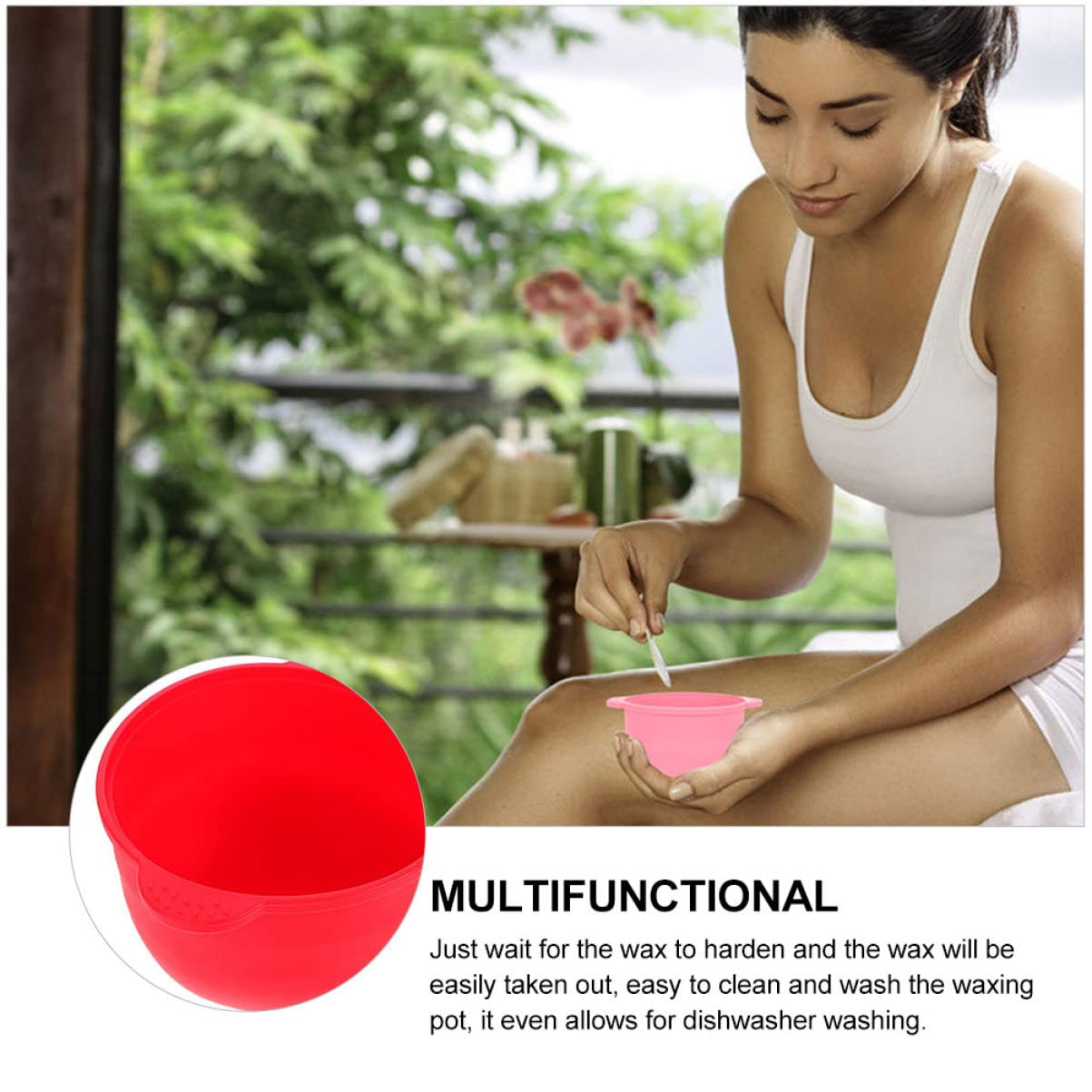 Mikinona 4-Piece Portable Wax Warmer Kit with Wax Bead Melter Bowl - Replacement Inner Pot & Waxing Accessories for Smooth Hair Removal at Home, Salon or Travel - Perfect for Eyebrows, Legs & Bikini Line - Ideal for DIY Beauty, Spa Treatments & On-the-Go Grooming - Great for Home Use, Professional Salons, Travel & Personal Care