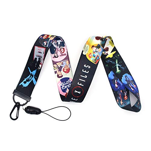 90s X-Files Alien Suspense TV Series Anime Keychain Lanyard - ID Badge Holder for Work, School & Convention Accessories | Nostalgic 90s Memorabilia Gift for Sci-Fi Fans