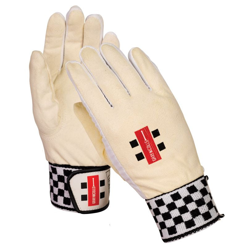 Gray Nicolls Full Chamois Padded Adult Wicket Keeping Inners - Premium Cricket Wicket Keeper Gloves for Comfort & Protection - Perfect for Professional Matches & Training Sessions