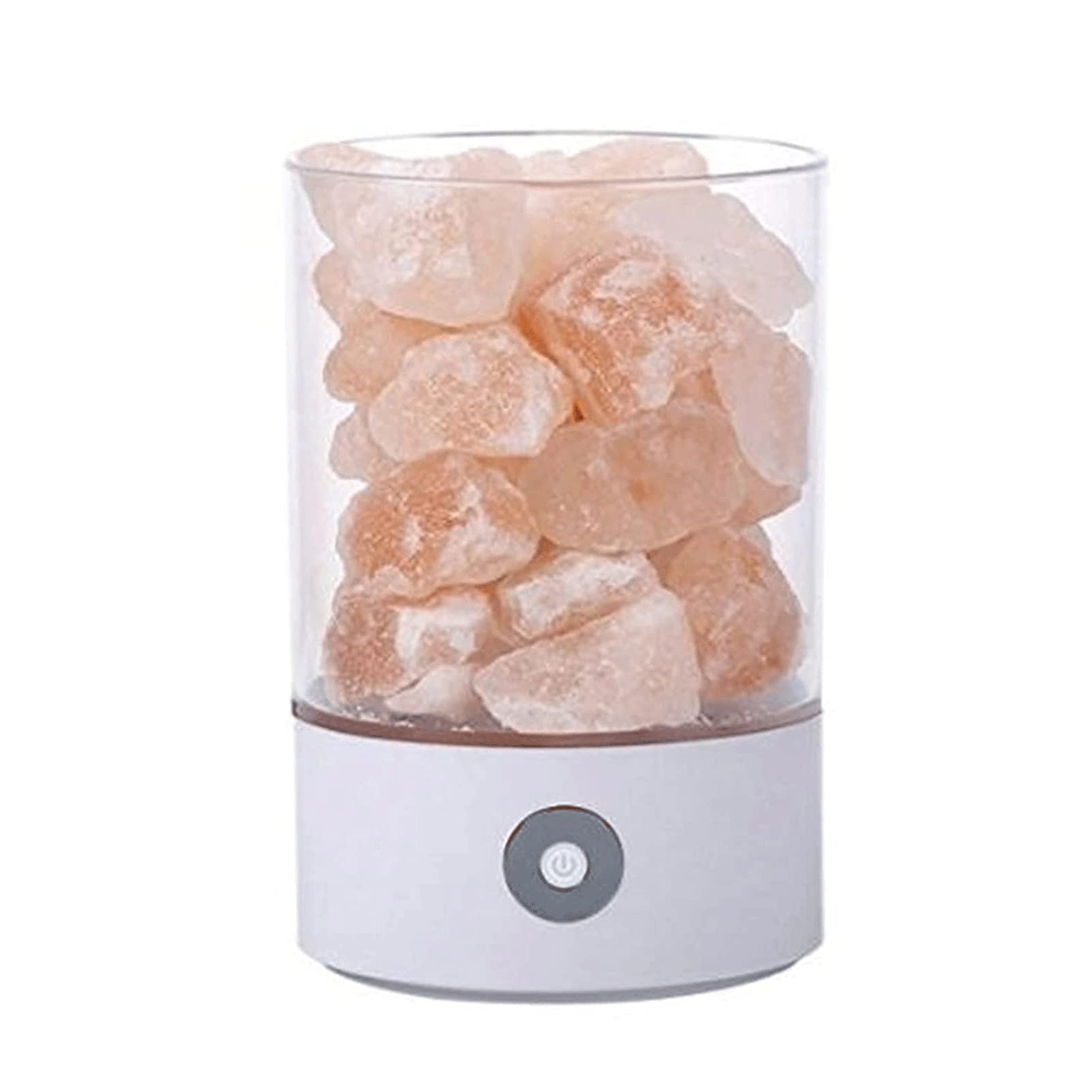 Himalayan Salt Lamp with USB - Natural Crystal Night Light for Bedroom, Living Room, Desk | Portable Relaxing Mood Light for Yoga, Meditation & Home Decor