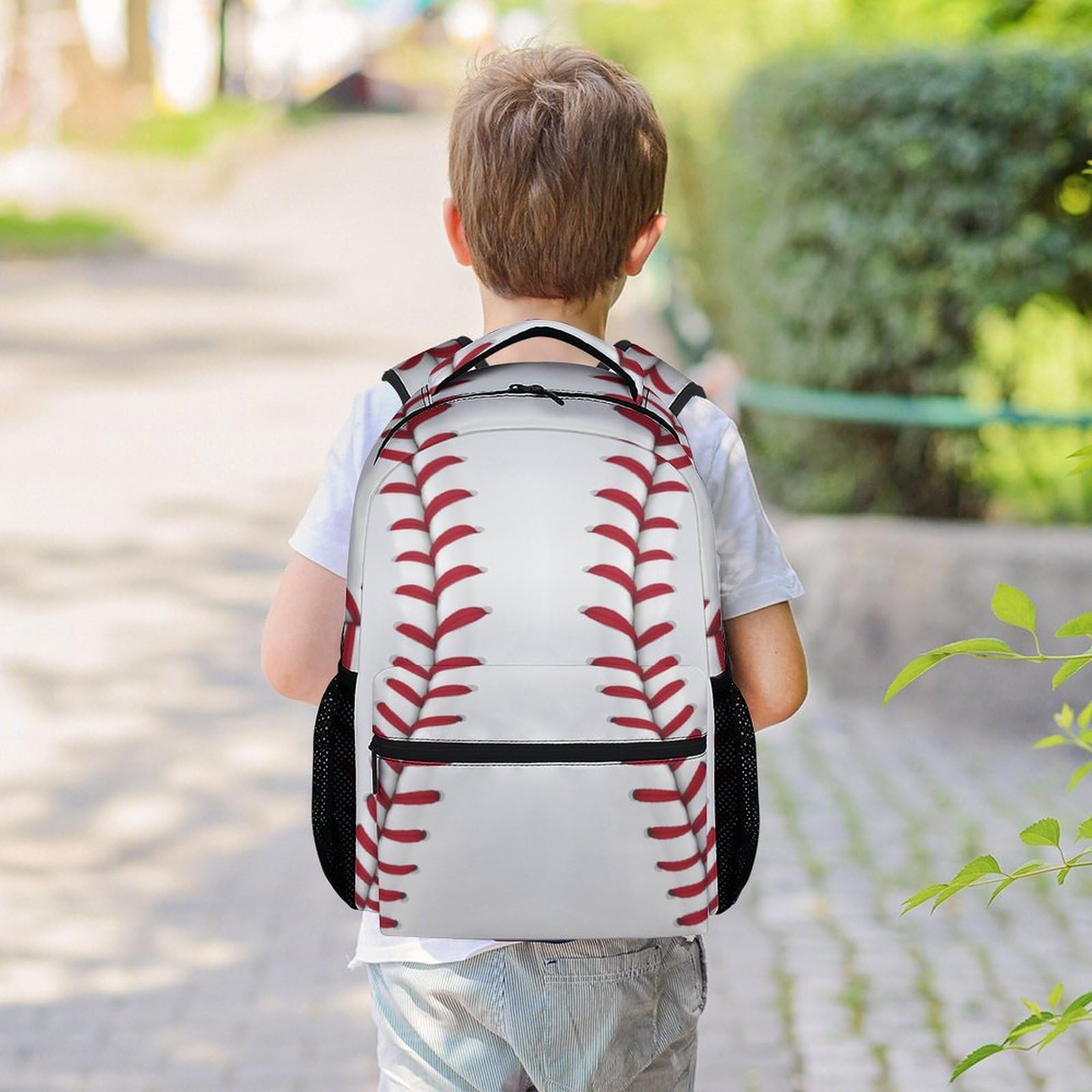 Baseball Backpack for Boys - 16 Inch Lightweight School Bookbag with Adjustable Straps for Sports & Travel