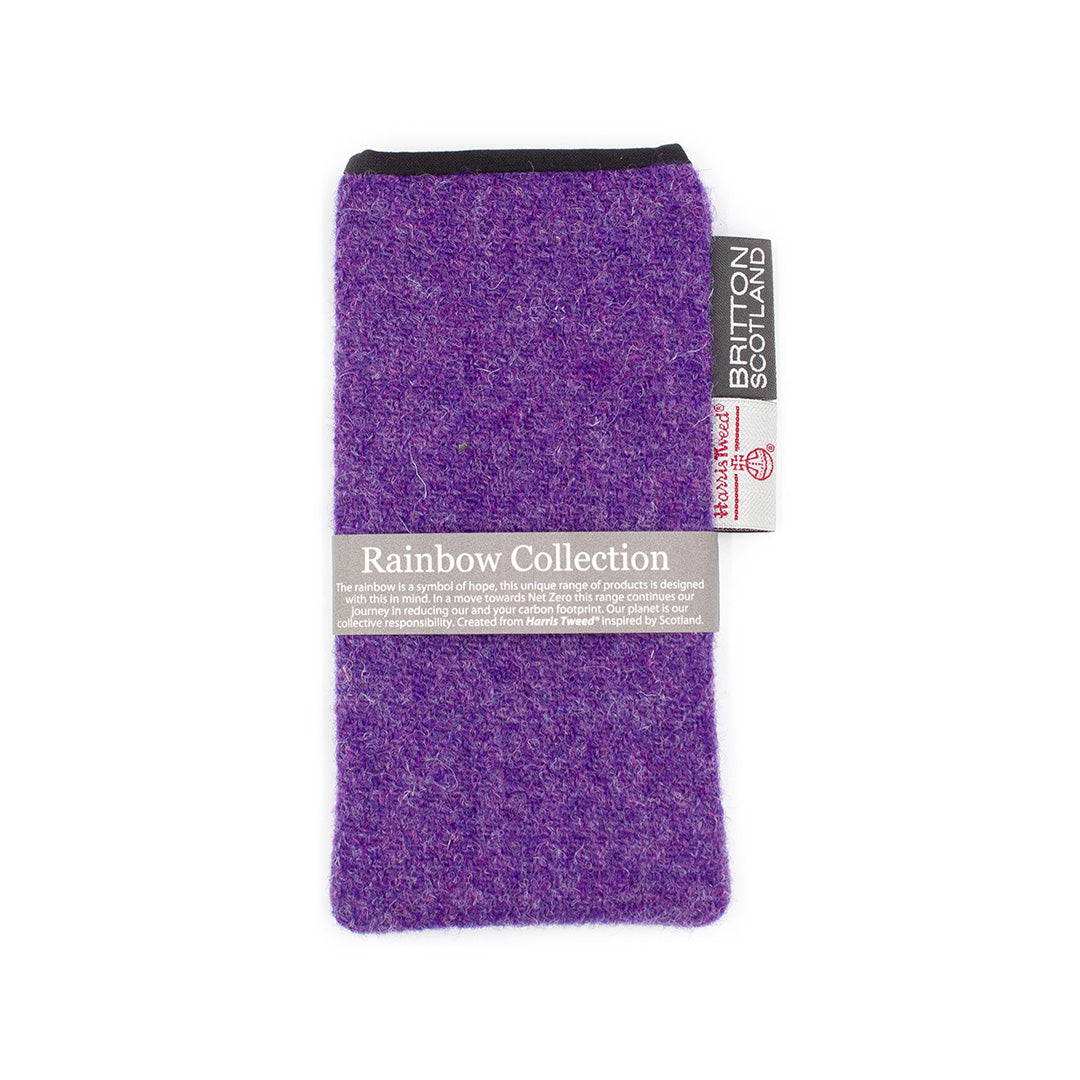 BRITTON Handmade Harris Tweed Glasses Case from Scotland - Premium Eyewear Protection for Travel & Daily Use